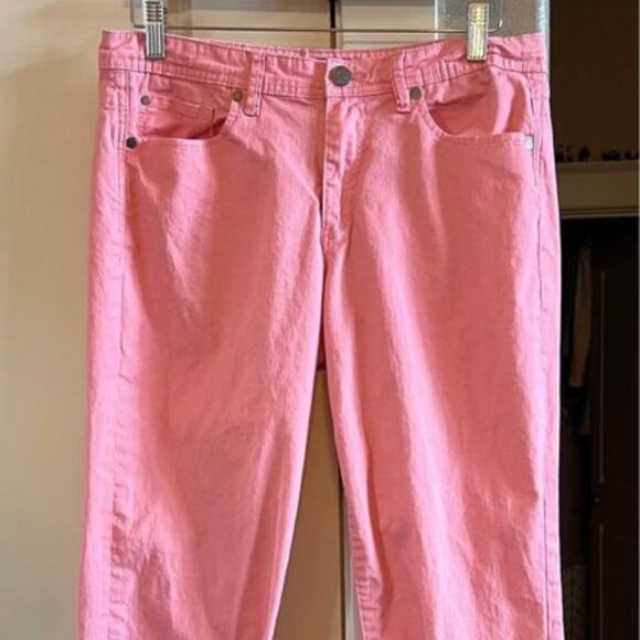 Women’s Calvin‎ Klein Pink Skinny Crop Jeans-Size 12 - Picture 1 of 5